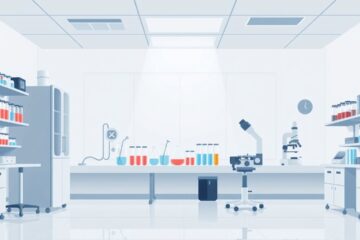 Een ziekenhuislaboratorium bestudeert het effect van het coronavirus op de nieren.